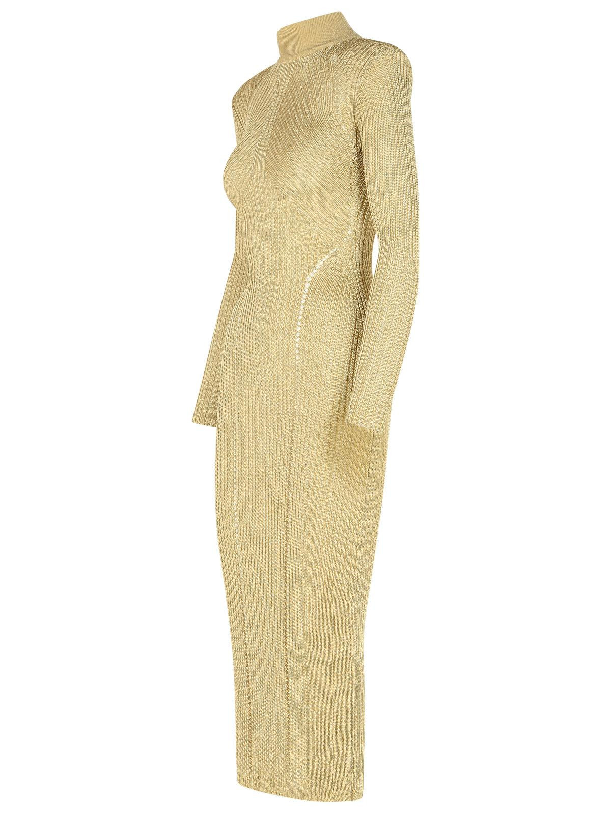 Self Portrait 'Lurex' Dress In Beige Viscose Blend Women - 2