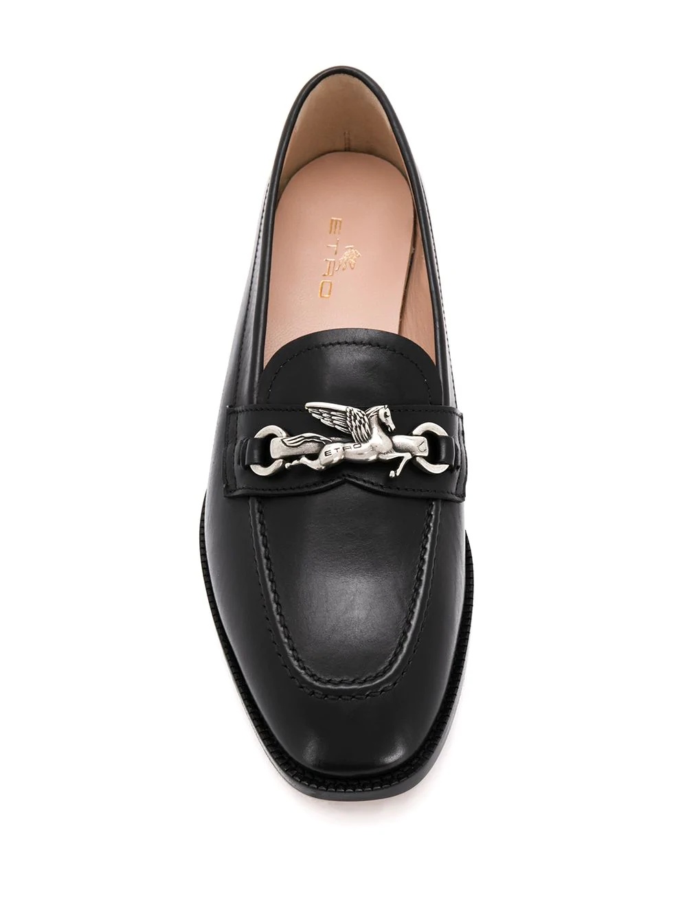 pegaso logo flat loafers - 4