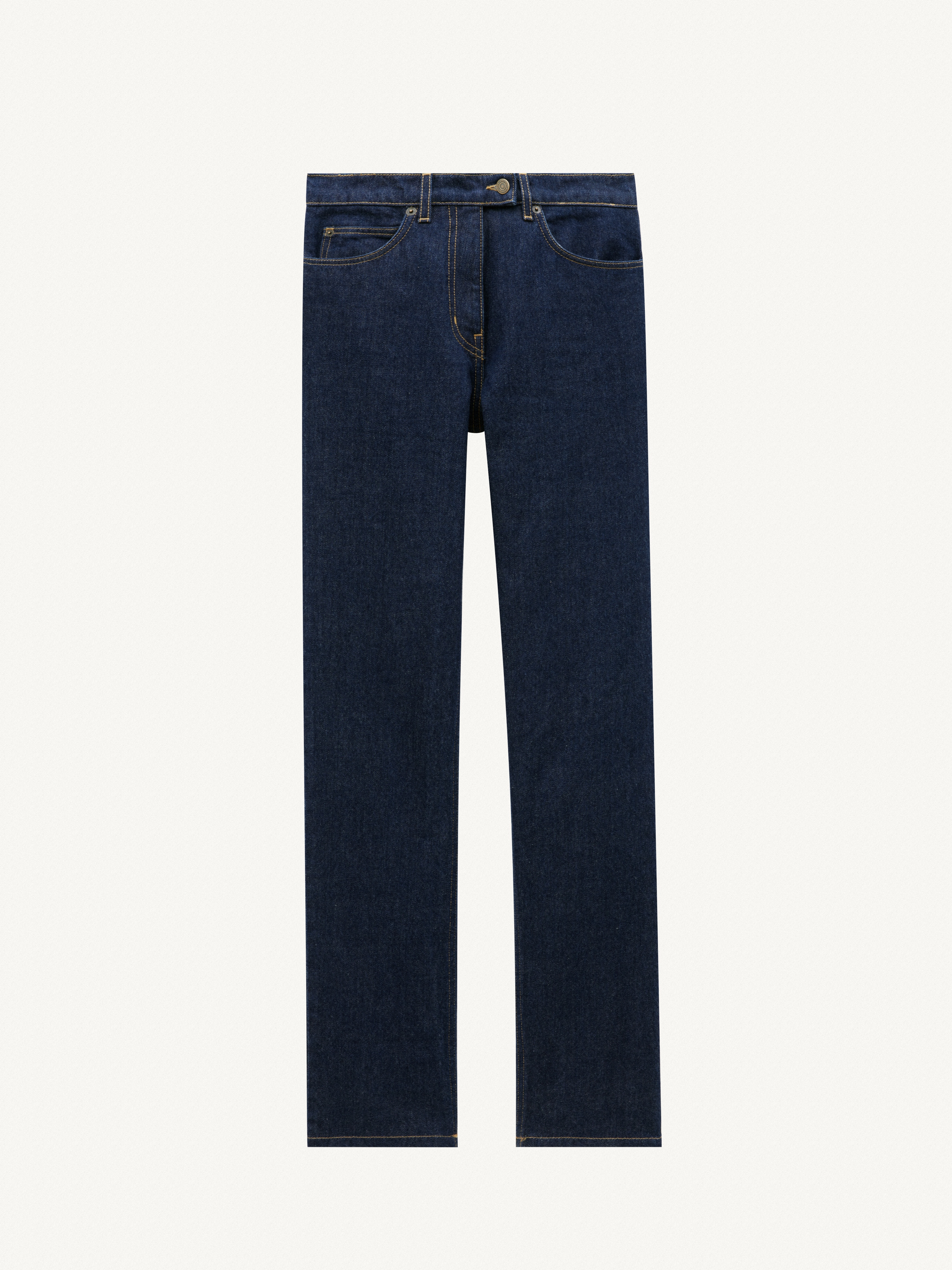 5-POCKET RAW DENIM PANTS - 1