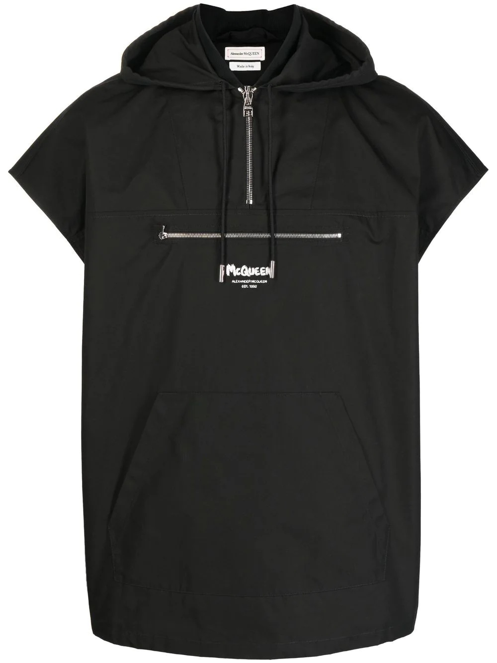 logo detail half-zip jacket - 1