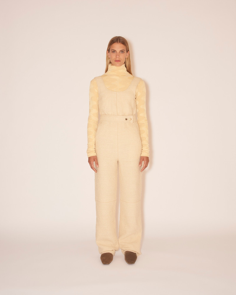 Nanushka MOSA - Belted jumpsuit - Creme outlook