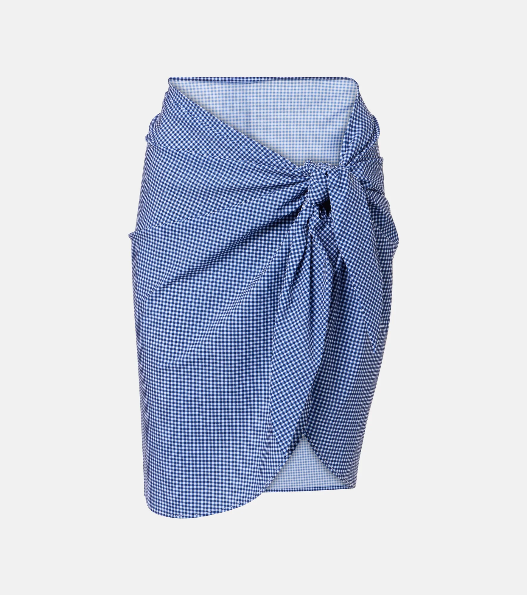 Gingham beach cover-up - 1