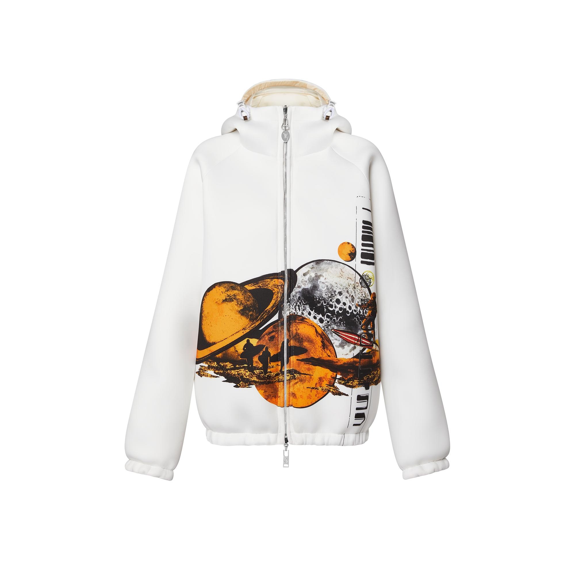 Cosmic Surfer Print Parka - 1