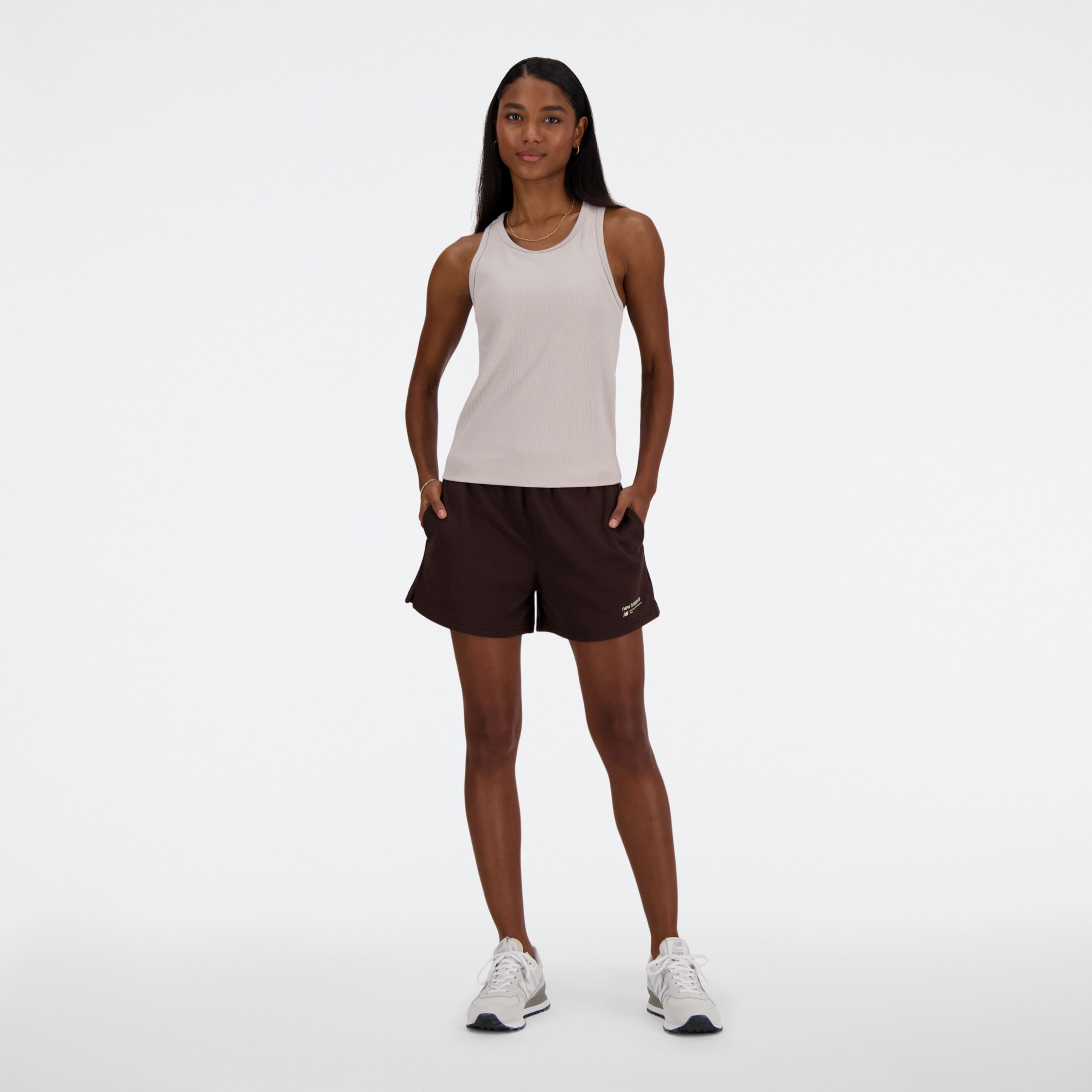 Linear Heritage Rib Knit Racer Tank - 6