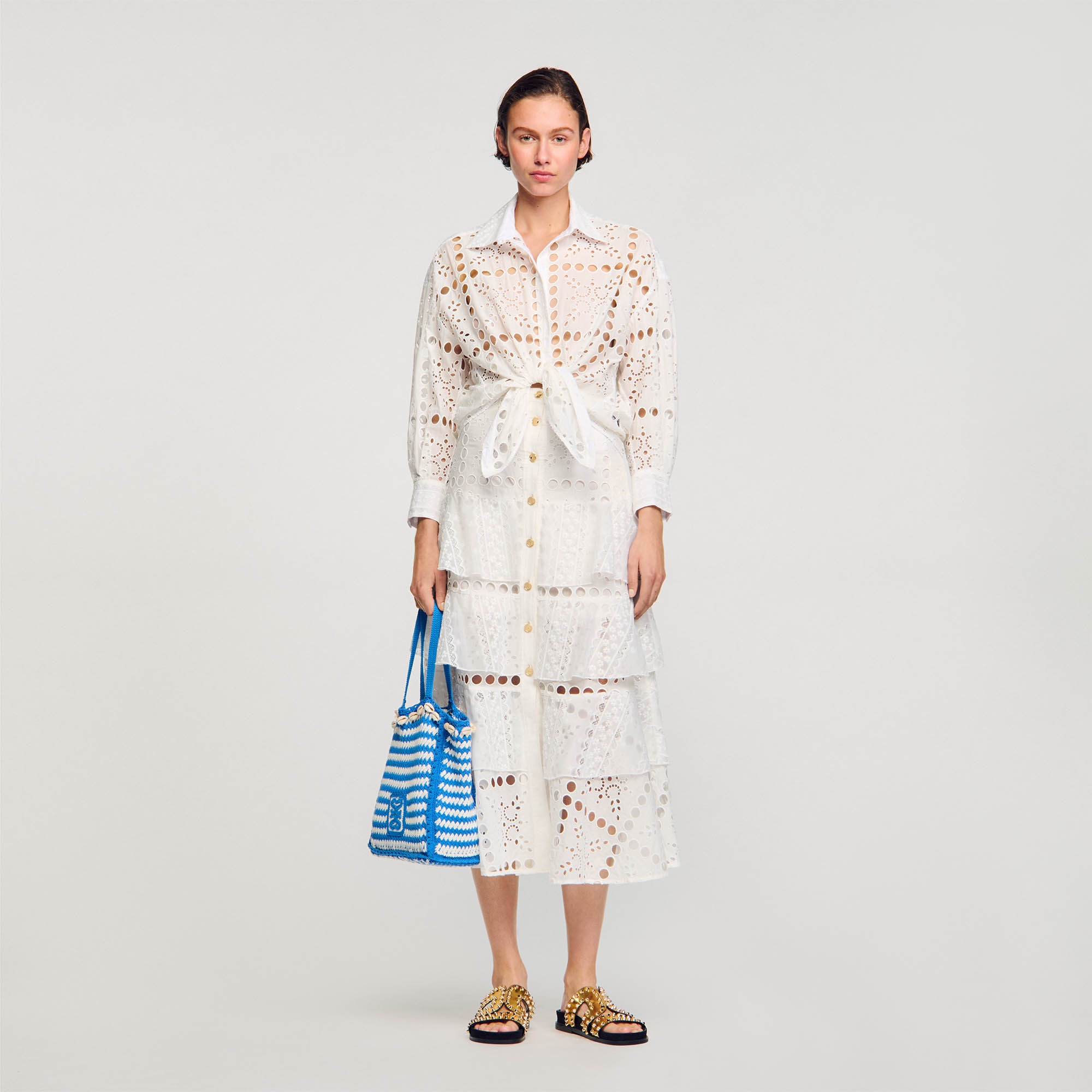 BRODERIE ANGLAISE SHIRT - 2