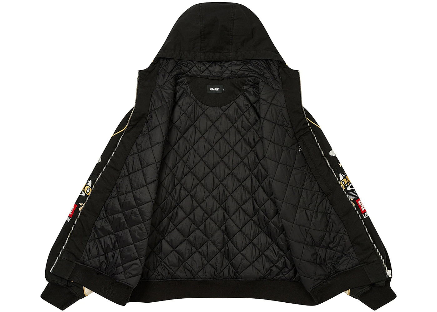 Palace Pasta Jacket Concrete Black - 2