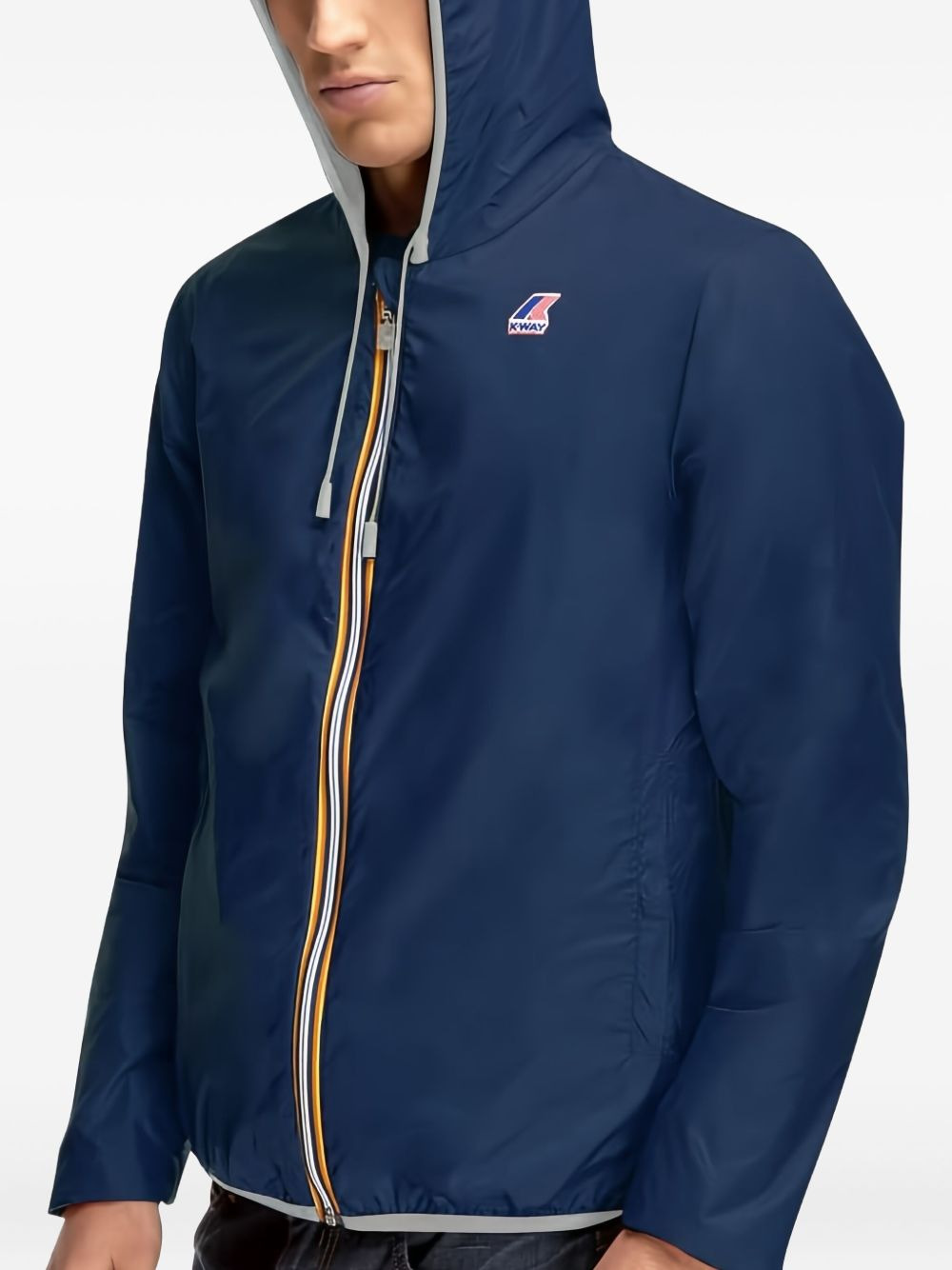 hooded zip-front jacket - 3