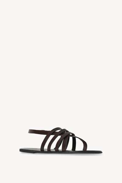 The Row Line Sandal in Leather outlook