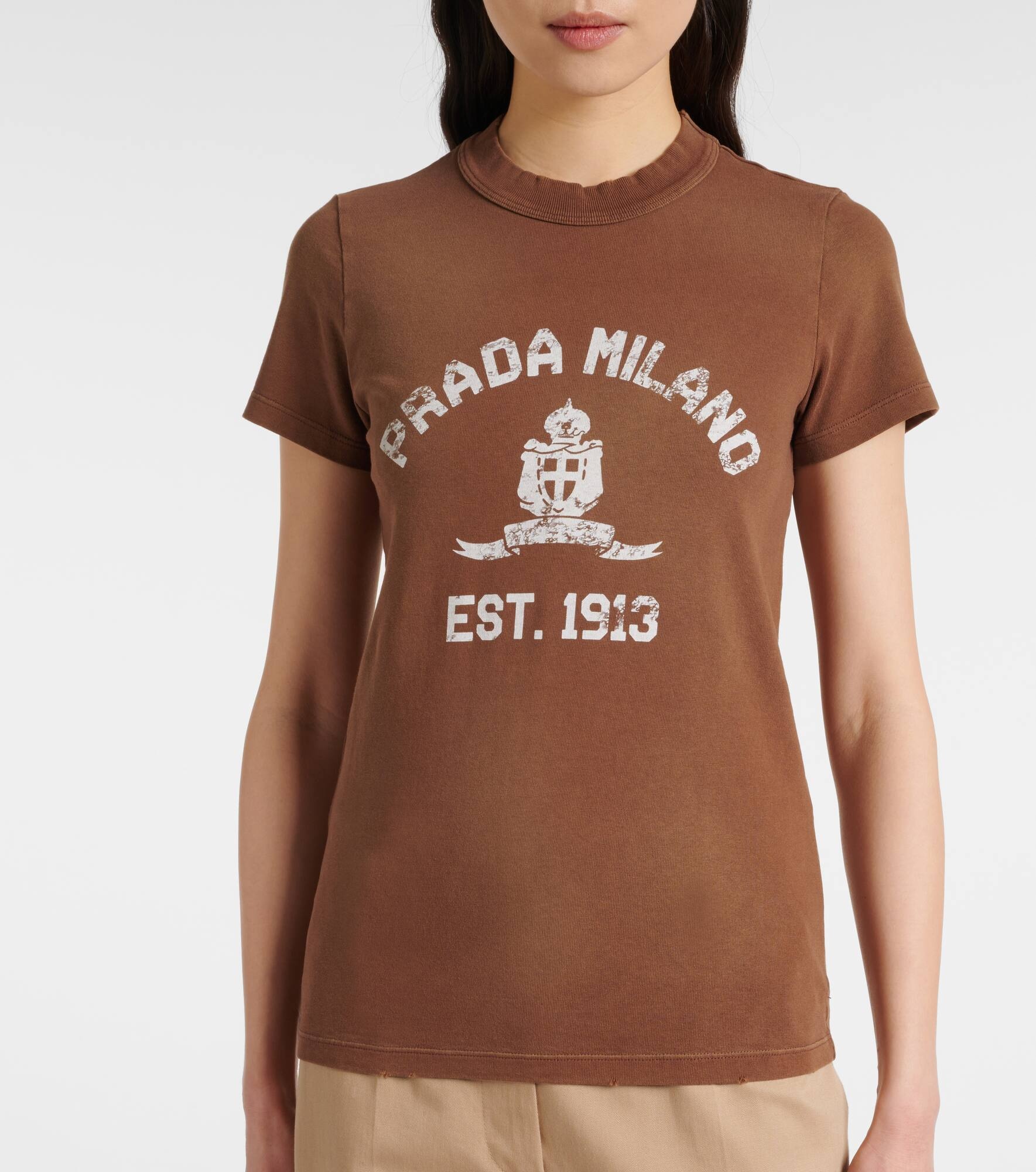 Logo cotton jersey T-shirt - 4