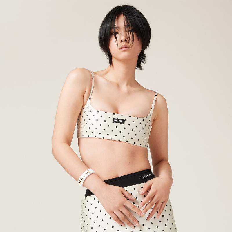 Miu Miu Plexiglas and metal bracelet outlook