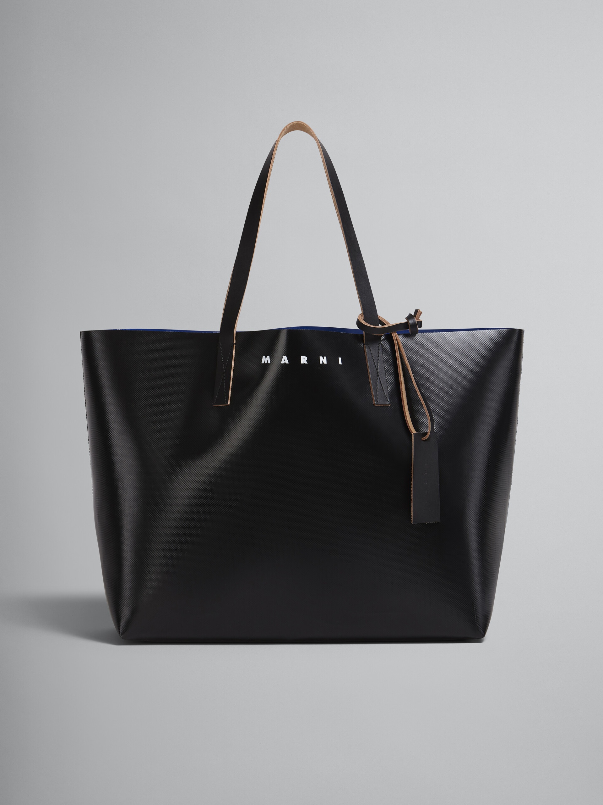 BLACK AND BLUE TRIBECA SHOPPING BAG - 1