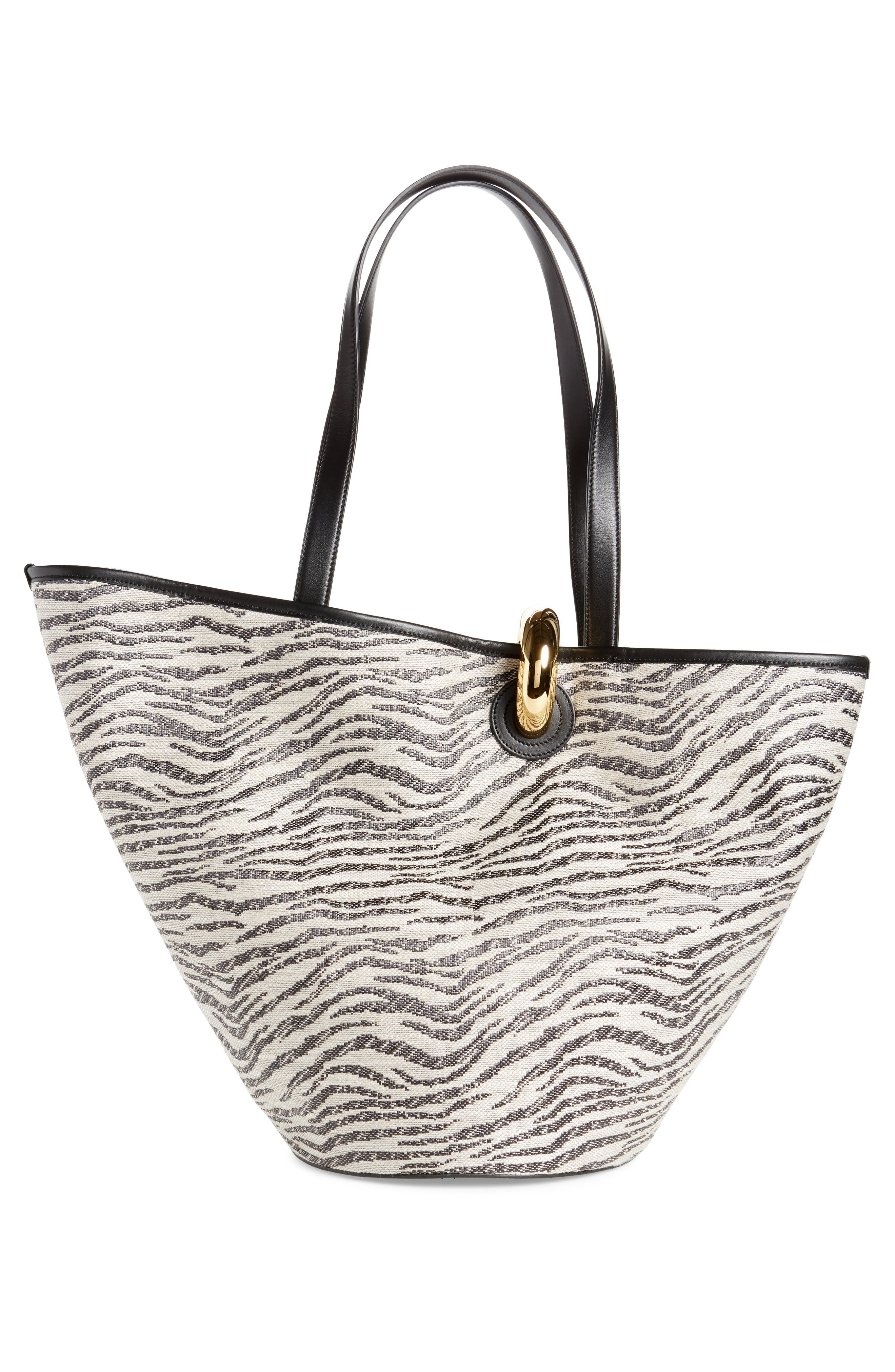 Jacquemus Le Bambola Zebra Print Tote in Black And White Zebra 9Dz at Nordstrom - 3