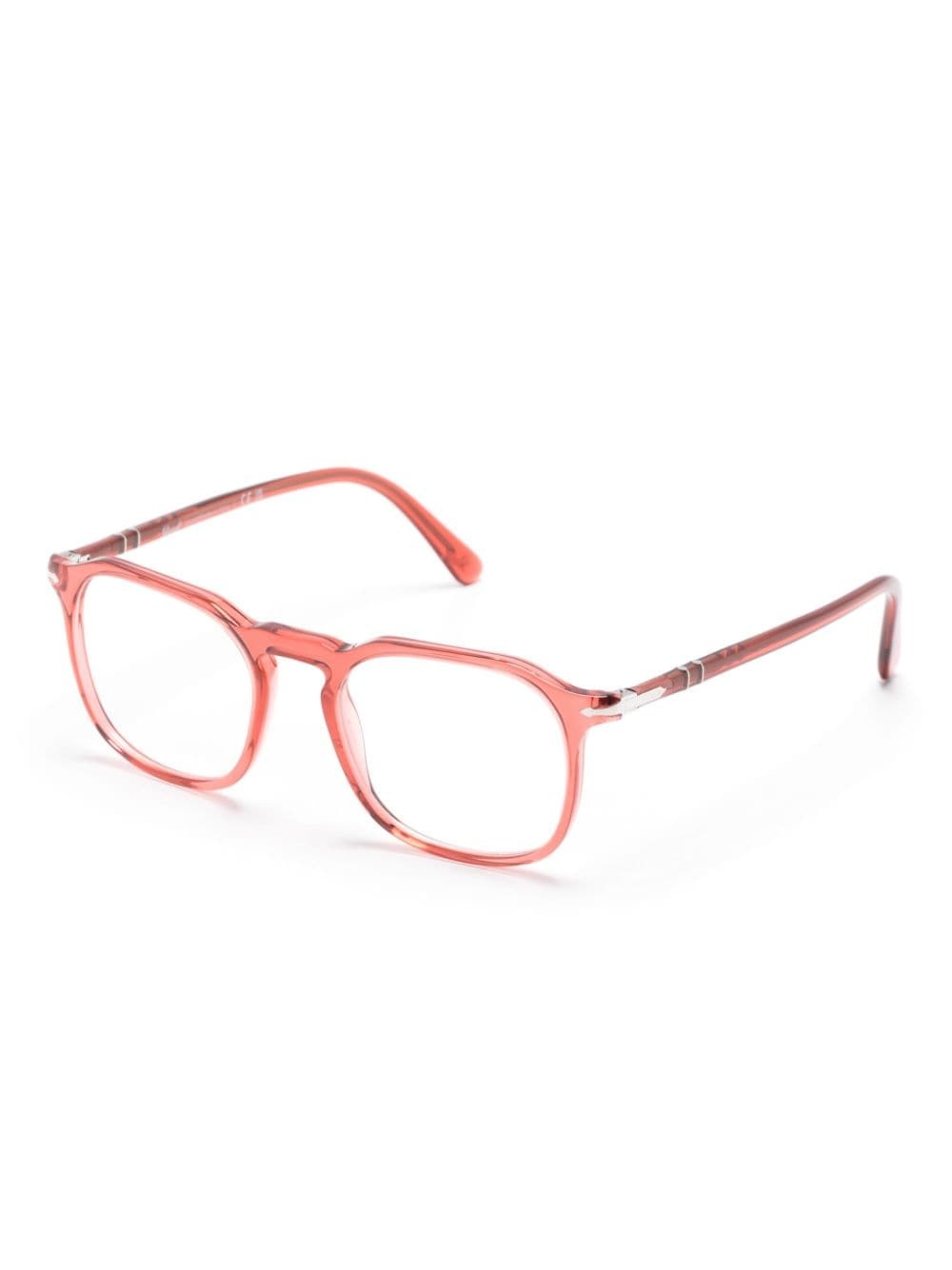 PO3337V round-frame transparent glasses - 2
