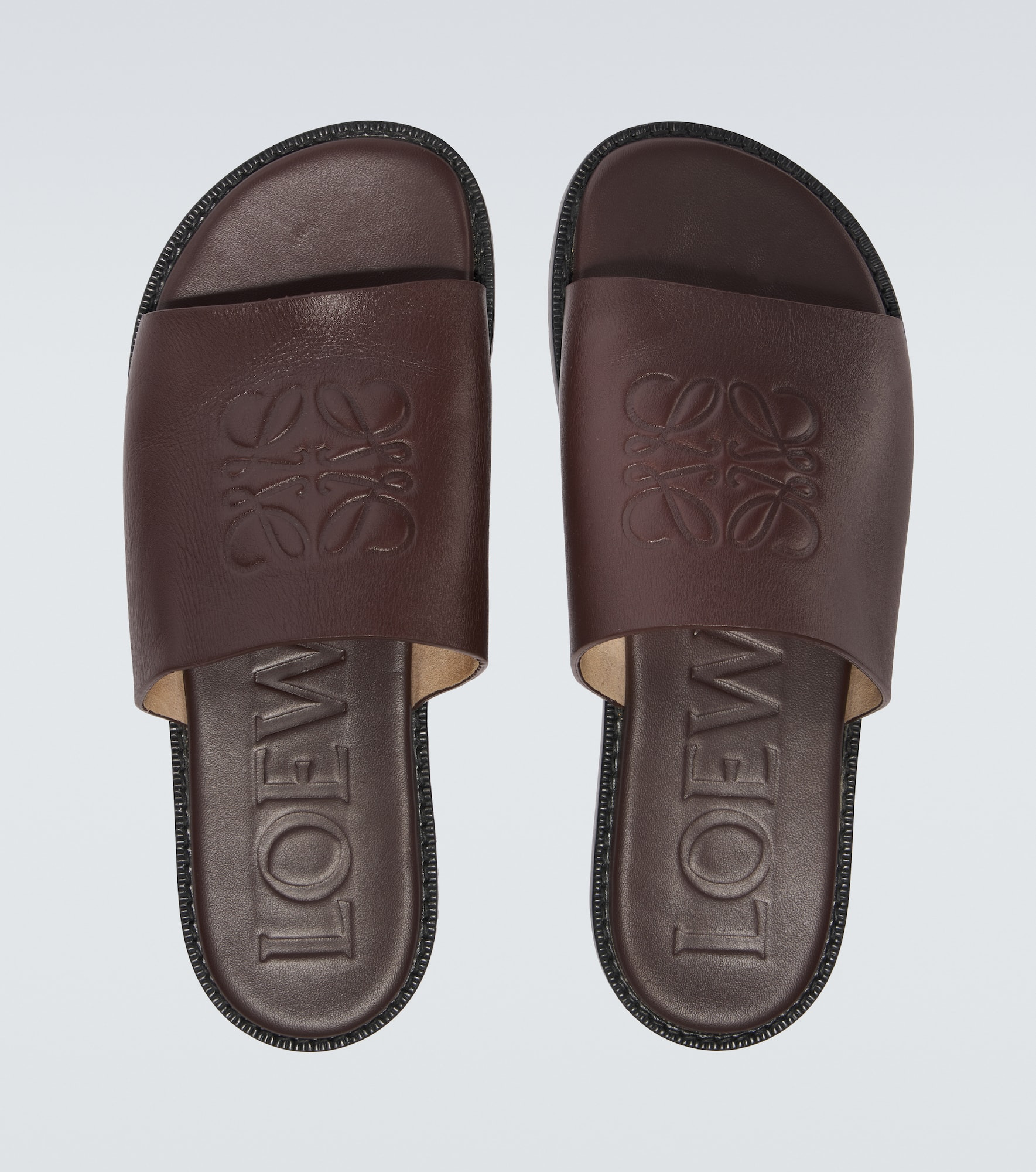 Paula's Ibiza Flex Anagram leather slides - 4