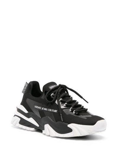 VERSACE JEANS COUTURE panelled lace-up sneakers outlook
