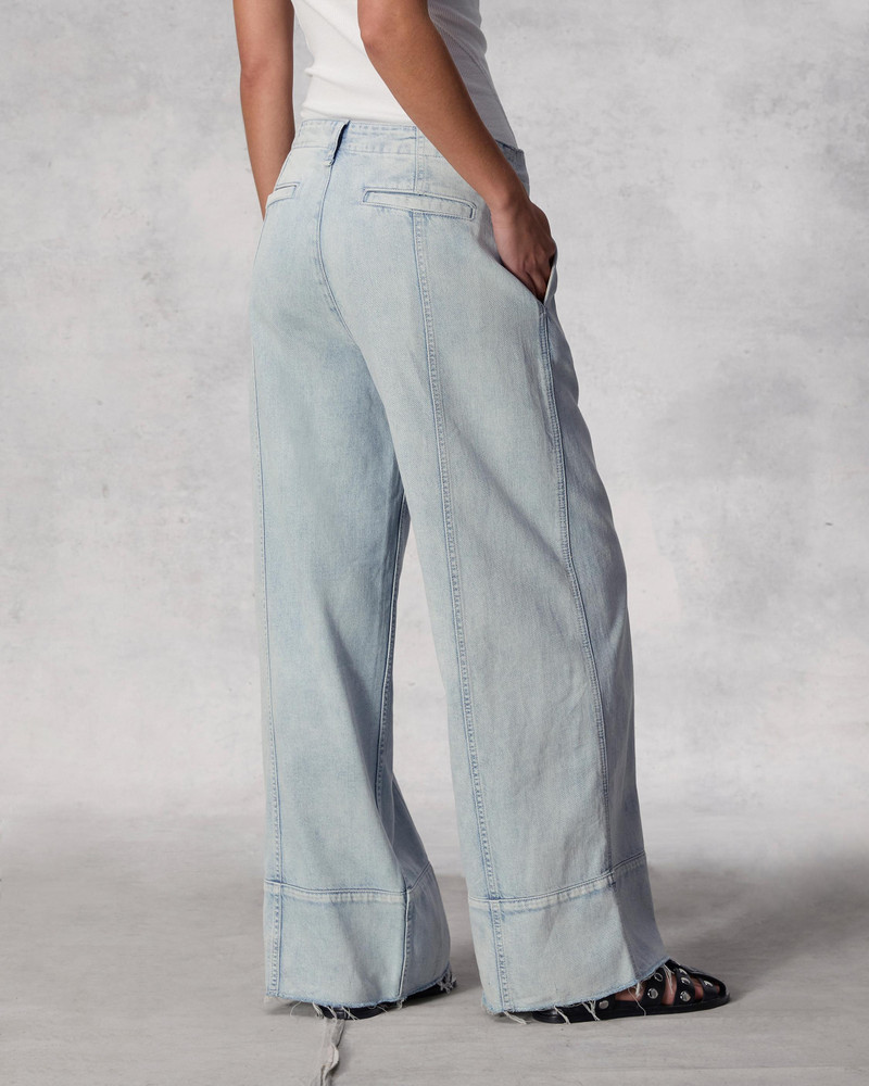 Featherweight Arianna Ankle Palazzo - Aliah High-Rise Featherweight Jean 4
