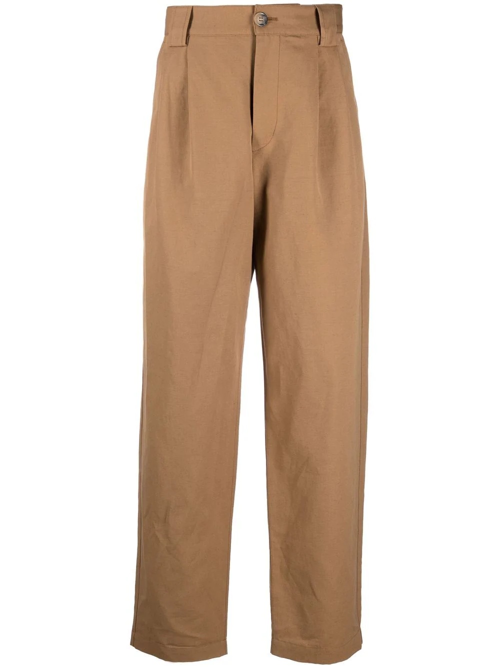 mid-rise straight-leg chinos - 1