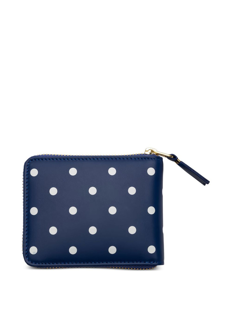 Comme Des Garçons polka-dot zip wallet outlook