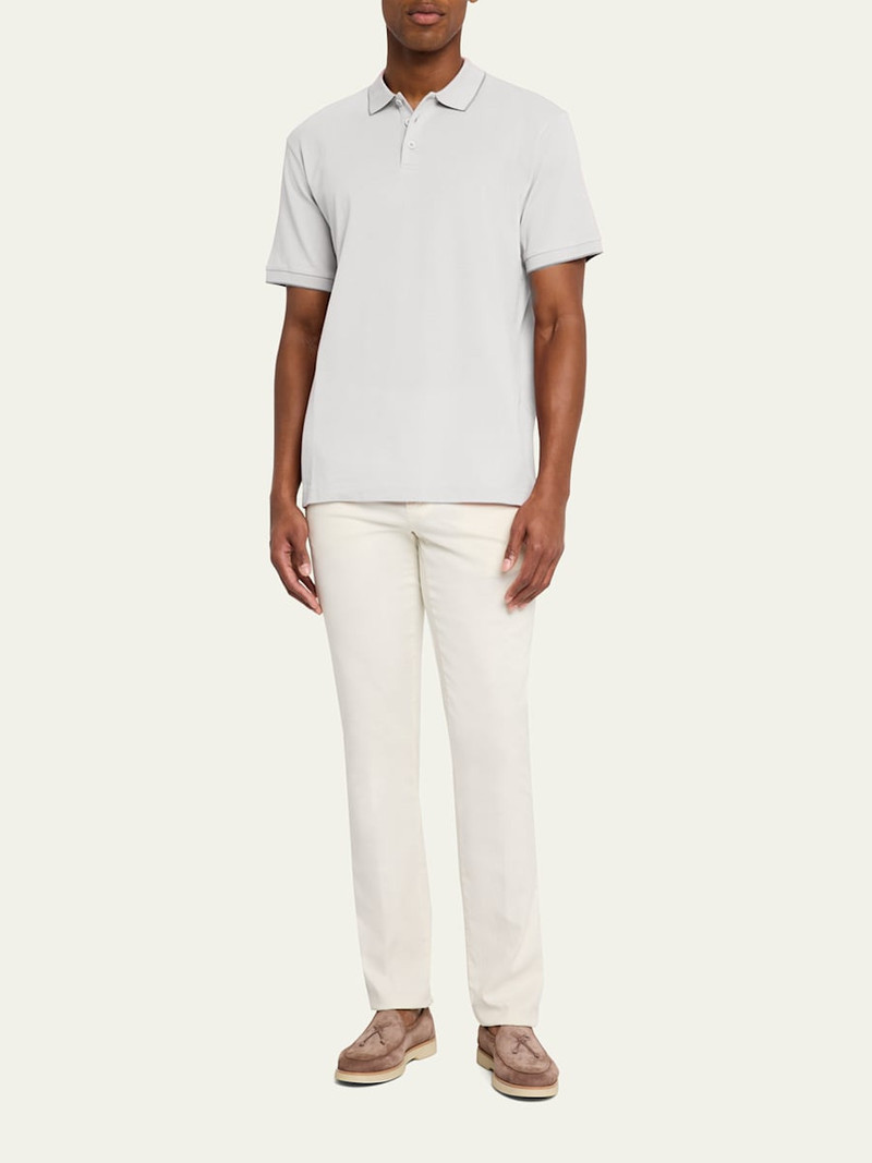 GIORGIO ARMANI Men's Tipped Pique Polo Shirt outlook