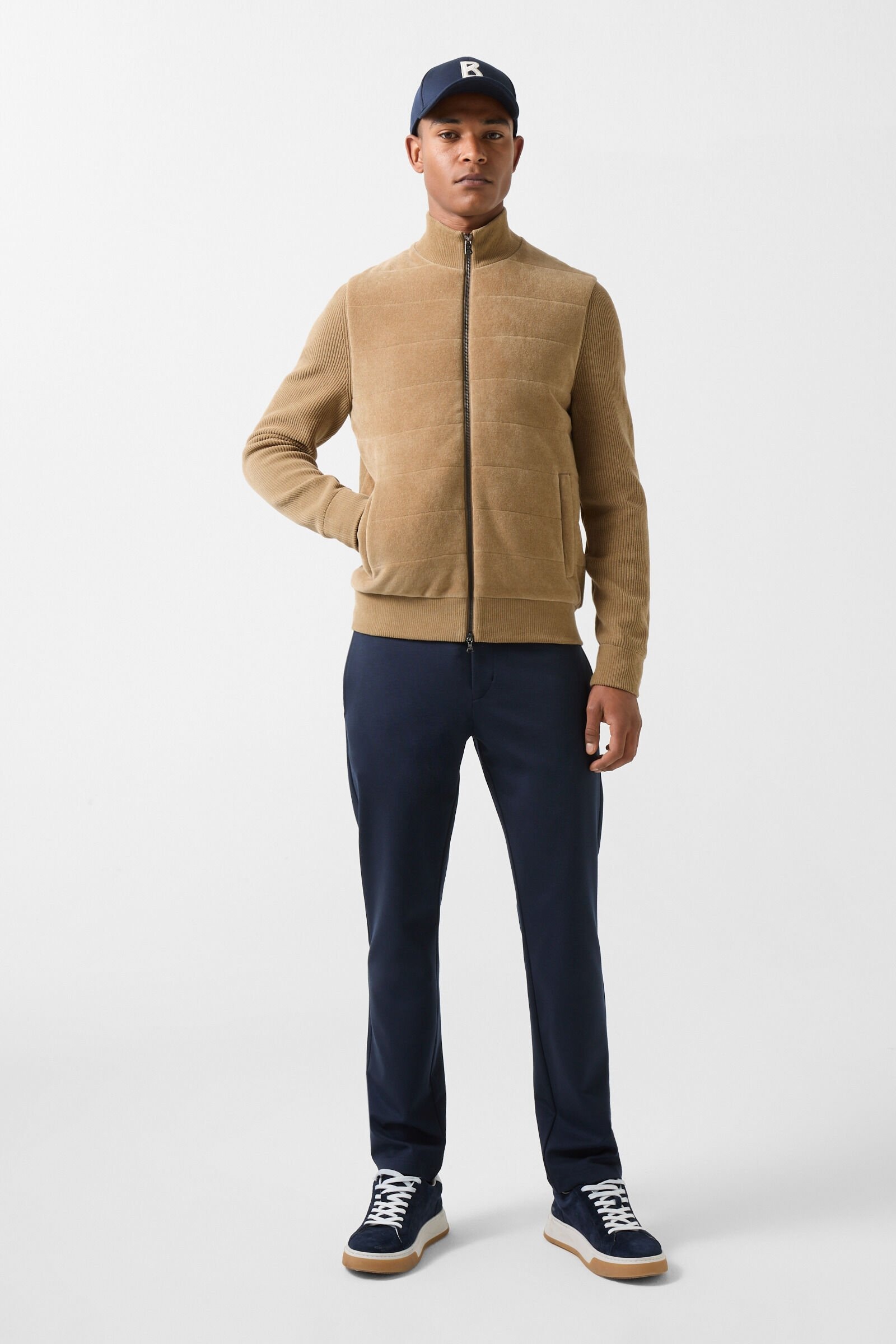Tolga Knit jacket in Camel - 4