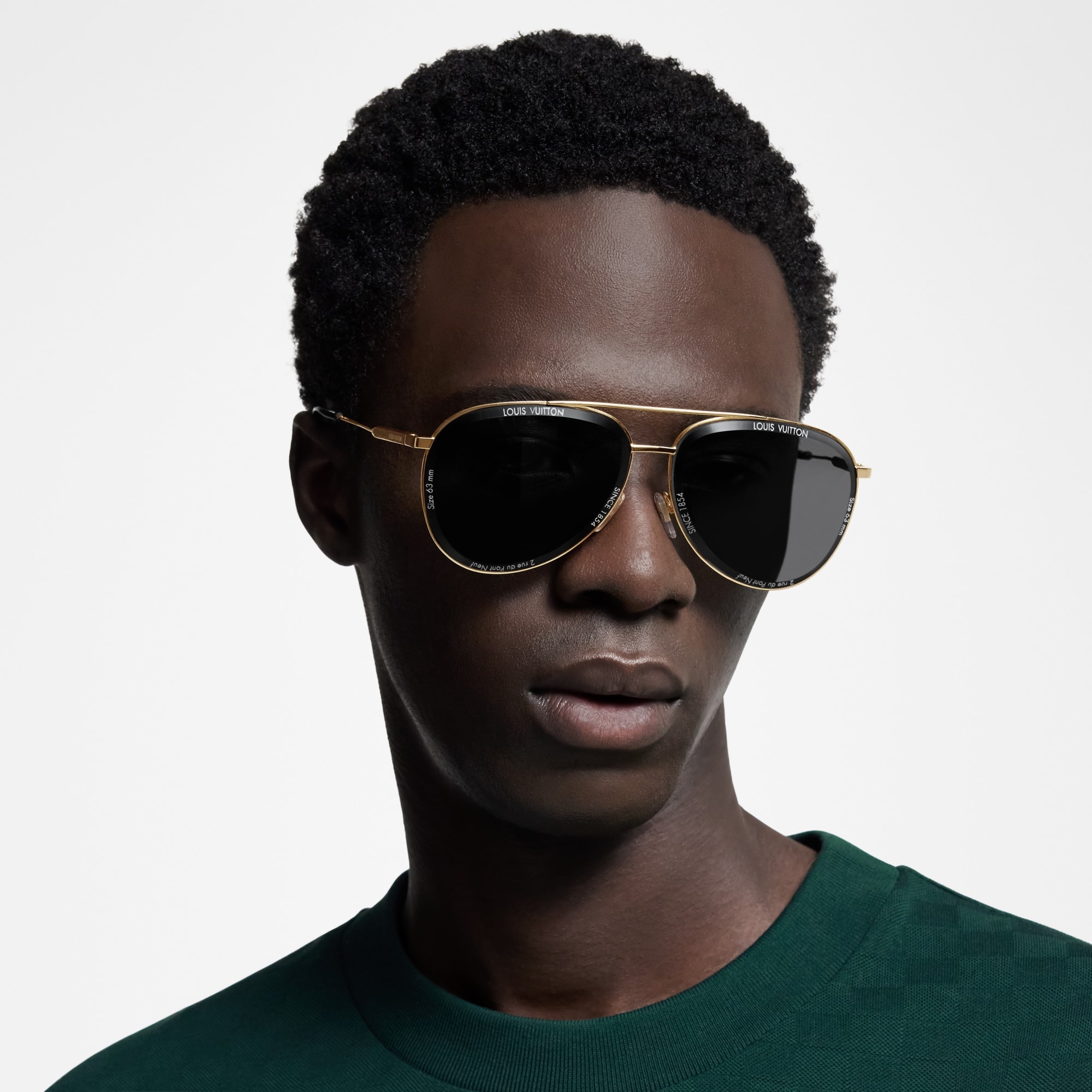 LV Super Vision Metal Pilot Sunglasses - 4