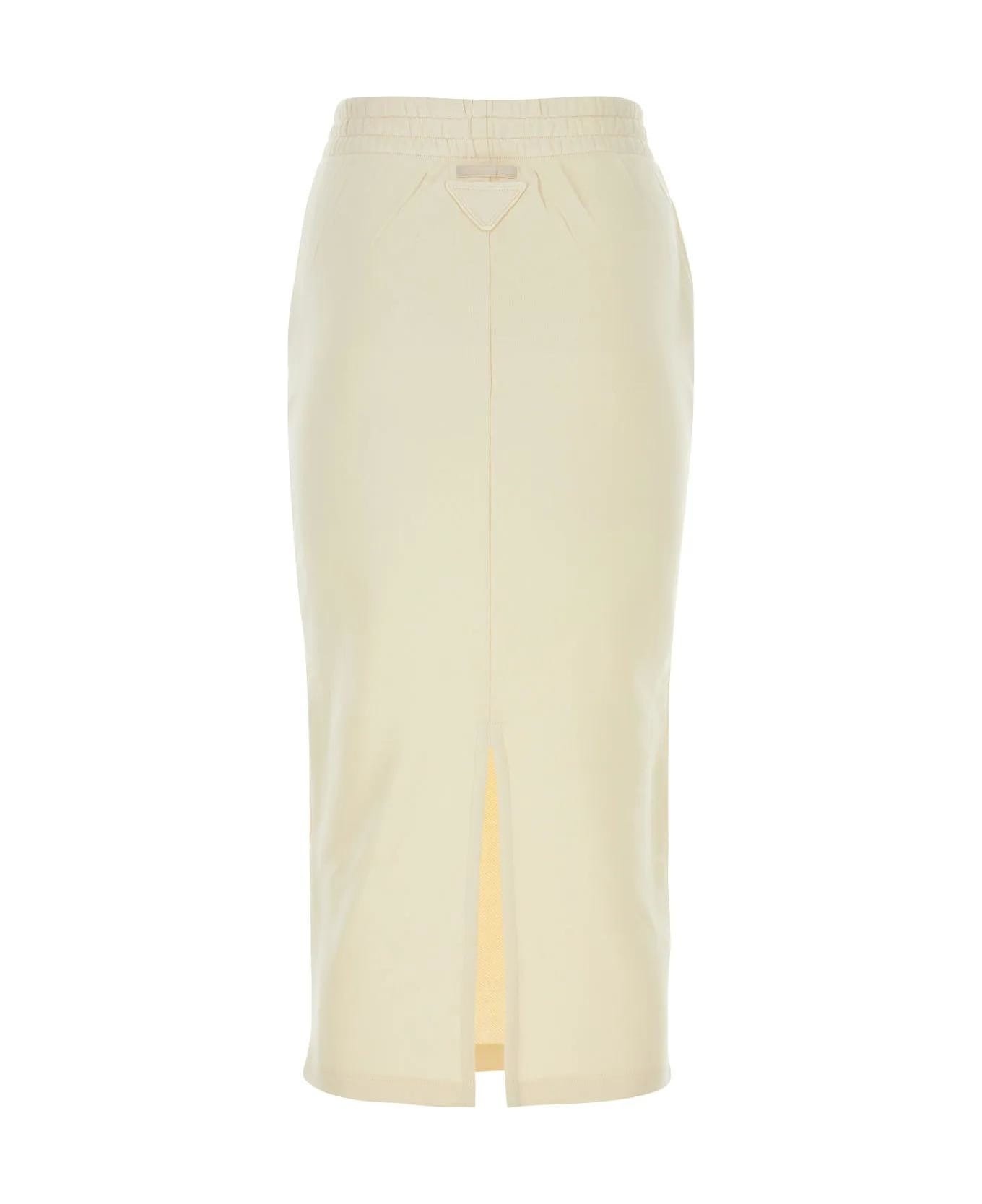 Cream Cotton Skirt - 2