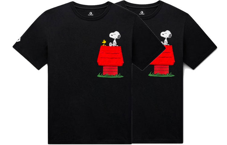 Converse x Peanuts Pocket T-Shirt 'Black' 10024374-A01 - 7