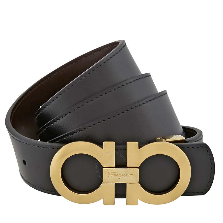 Ferragamo Reversible Leather Gancini Belt - 1