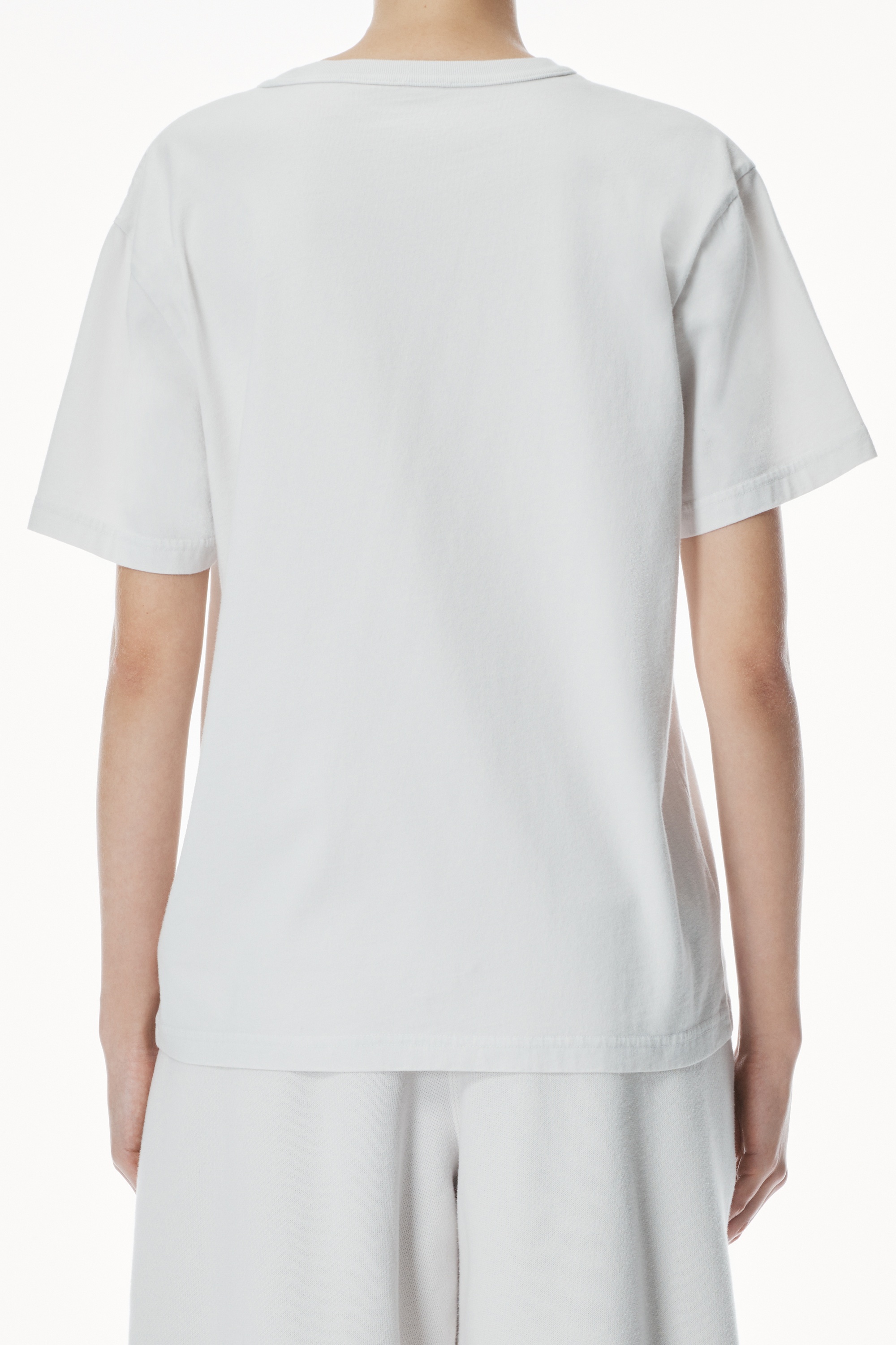 Distressed Logo Cotton Tee - 3