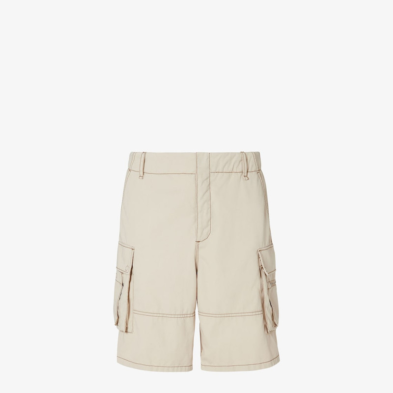 Bermudas Beige gabardine shorts 1