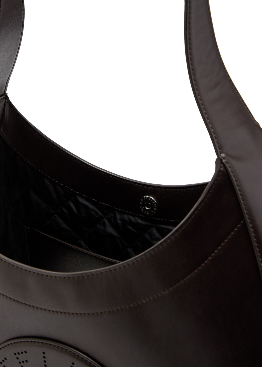 Stella Mccartney Logo Large Faux Leather Hobo bag - 4