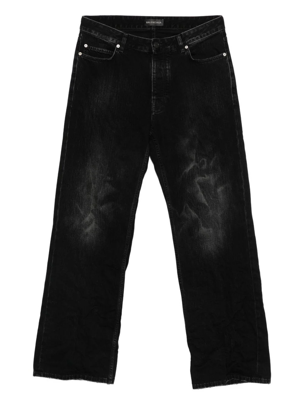 Distressed denim jeans - 1