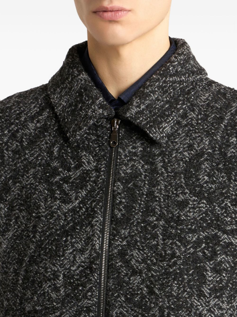 jacquard bomber jacket - 4