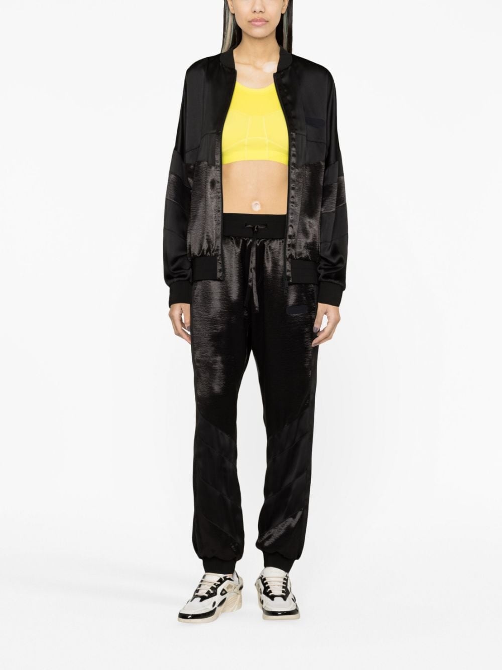 shine-effect bomber jacket - 2