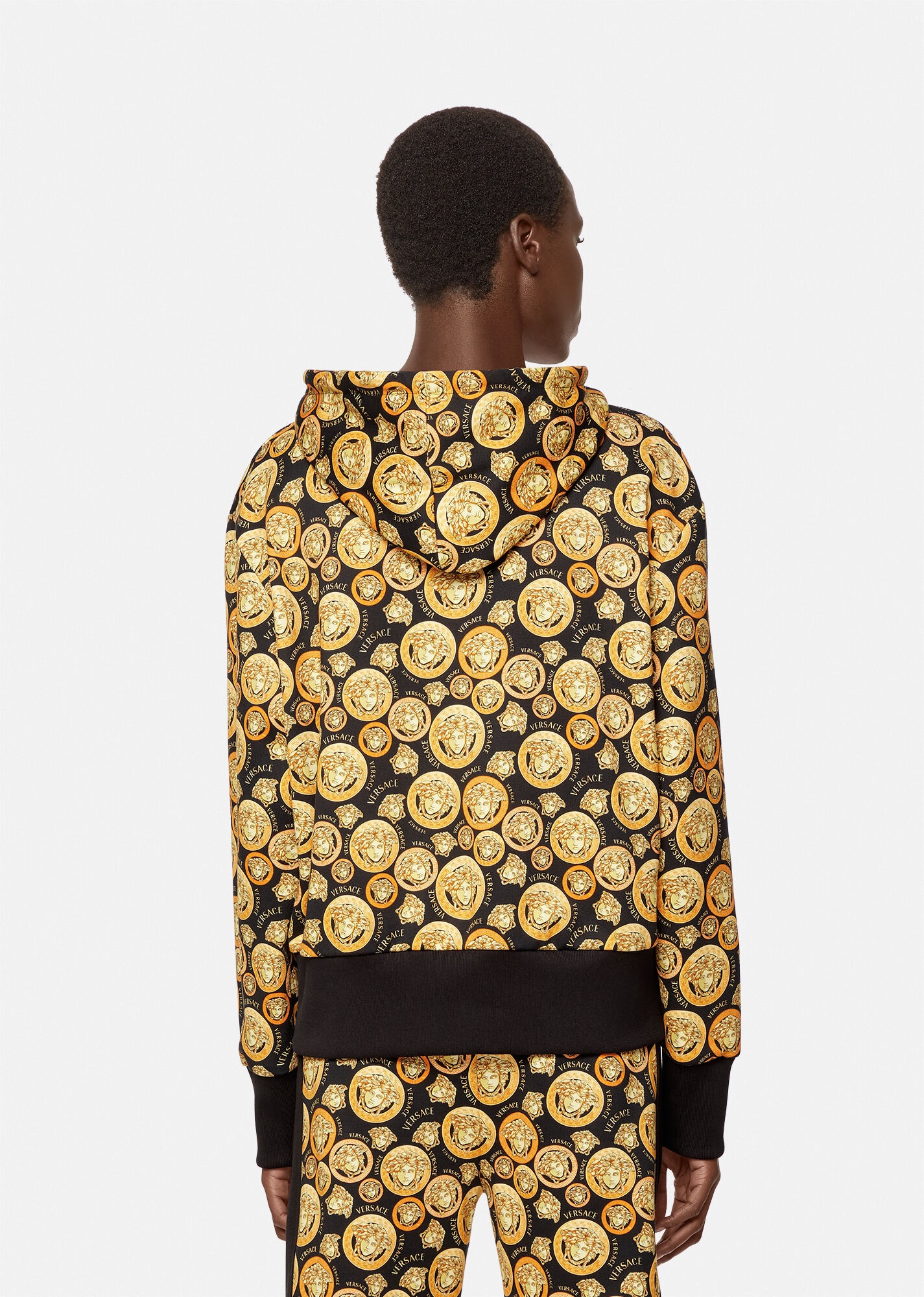Medusa Amplified Print Cotton Hoodie - 3