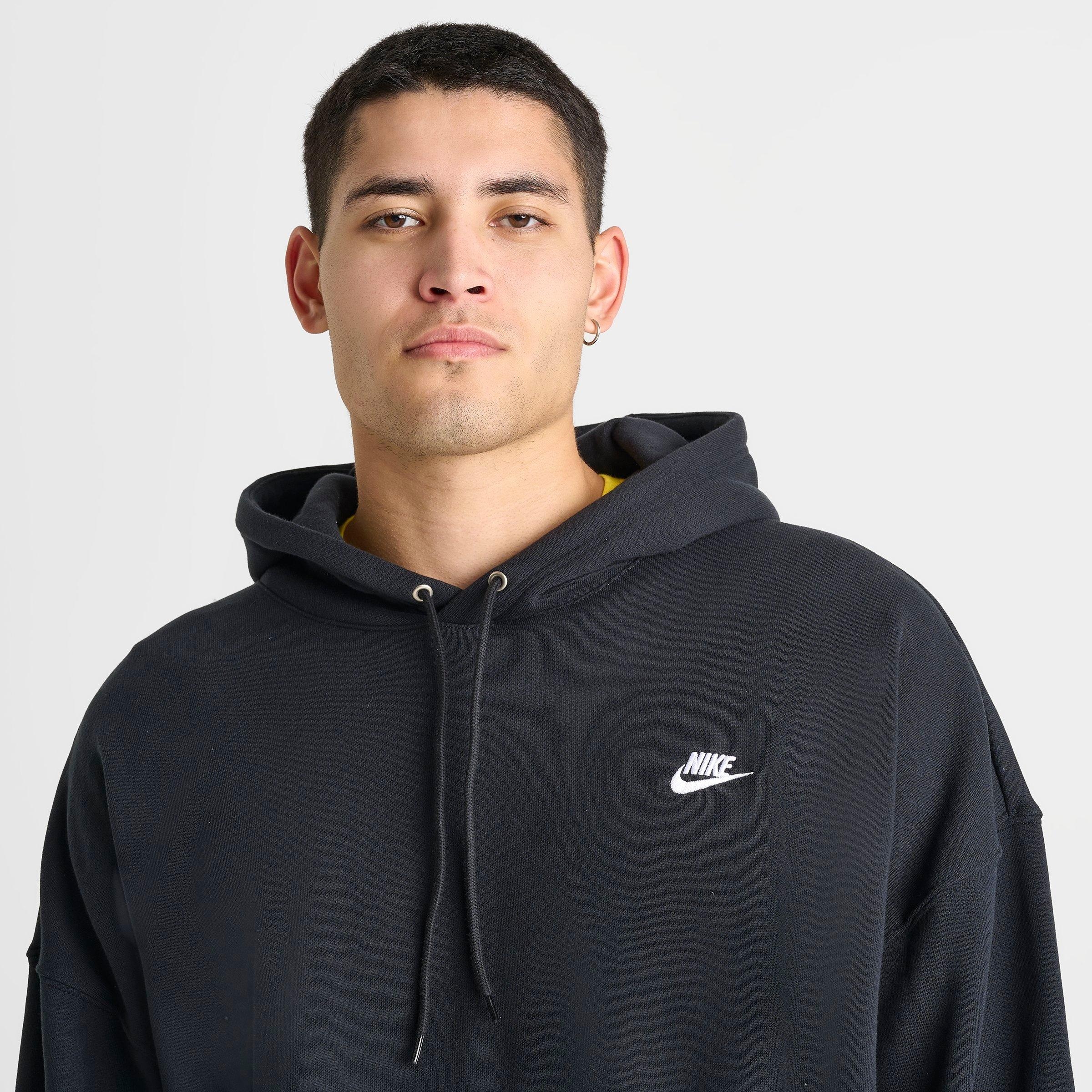 MEN'S NIKE CLUB FLEECE OVERSIZED FRENCH TERRY PULLOVER HOODIE - 5