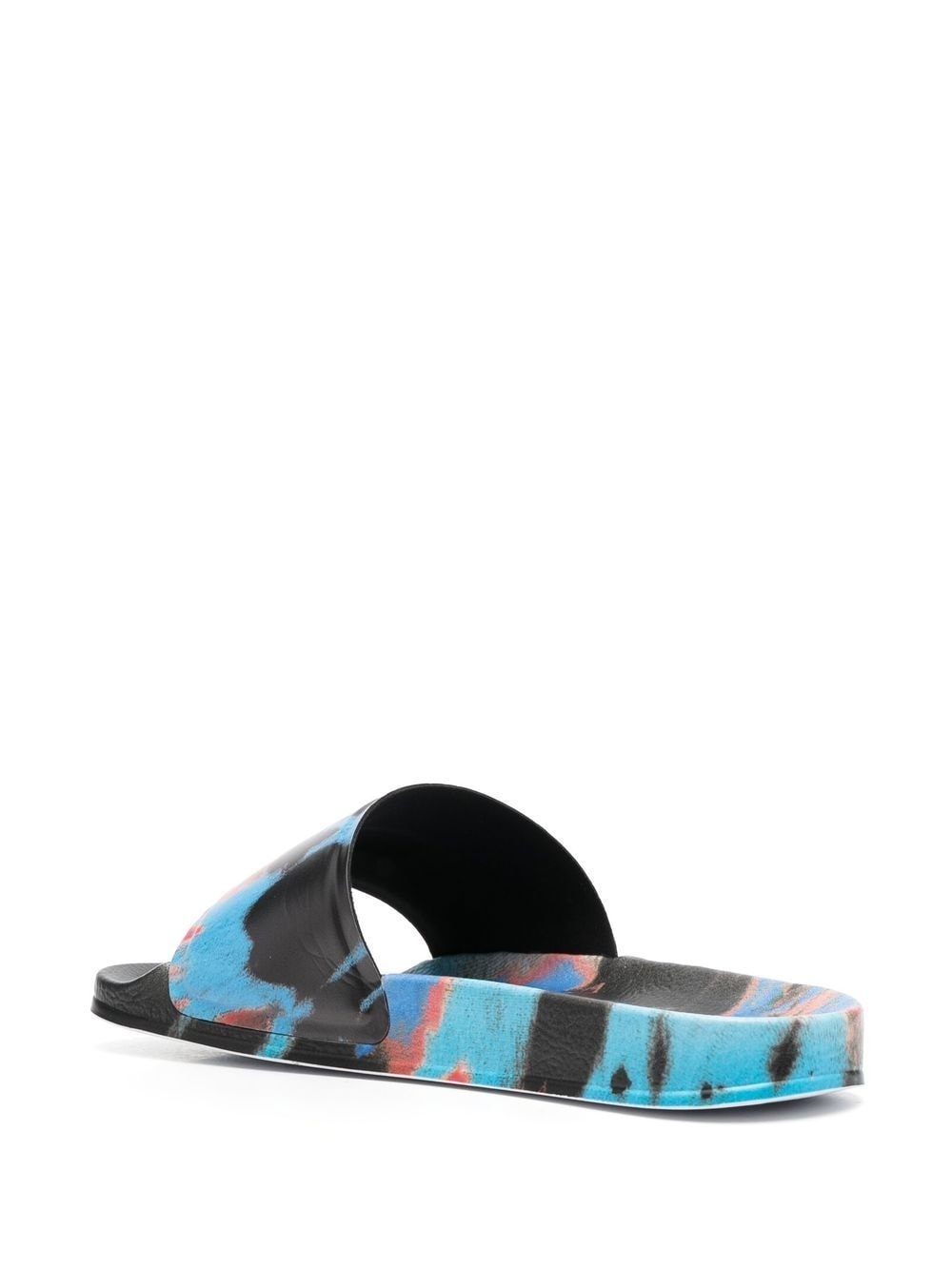 tie-dye logo-print sliders - 3