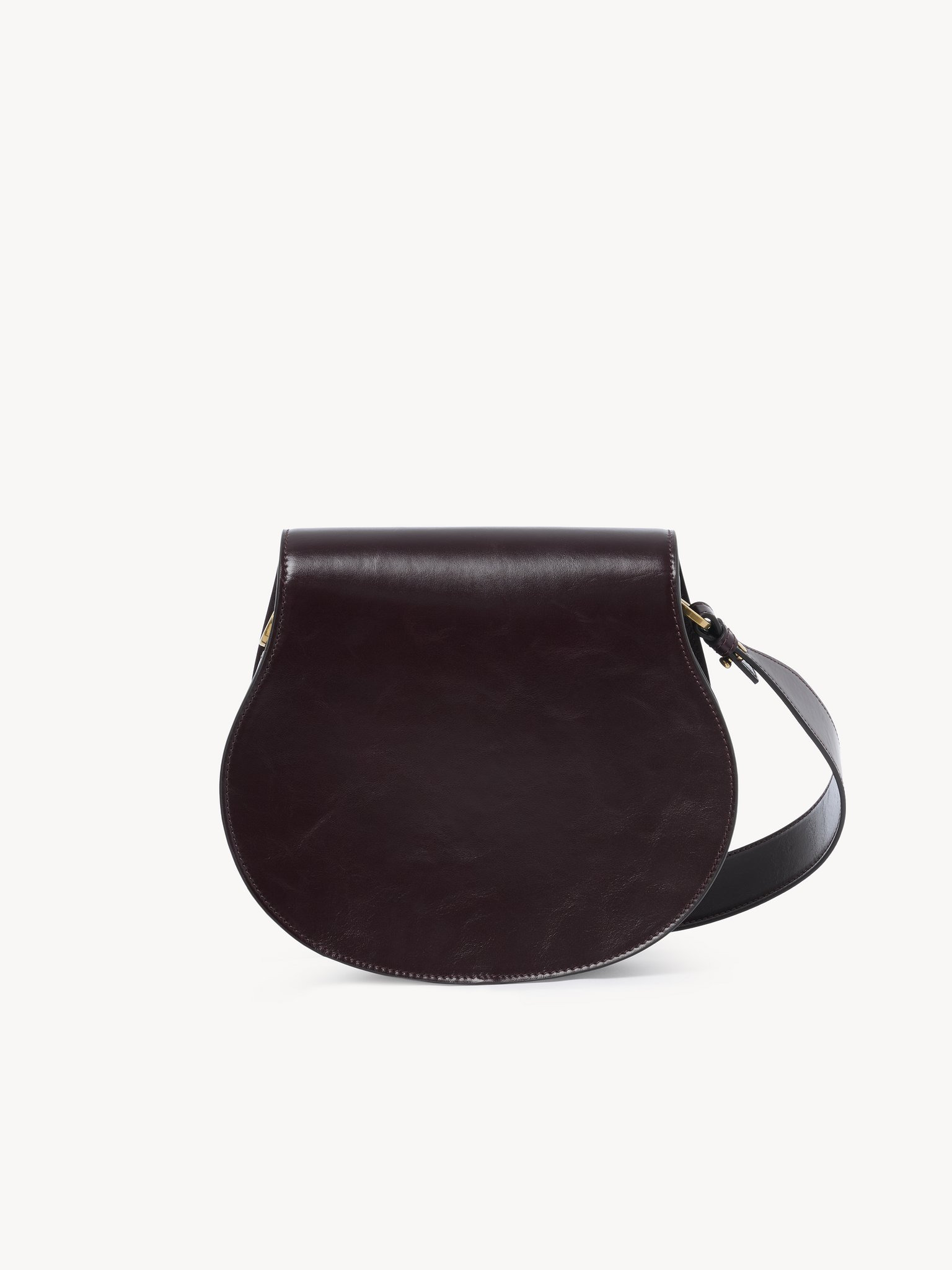 MARCIE SADDLE BAG IN SHINY LEATHER - 4