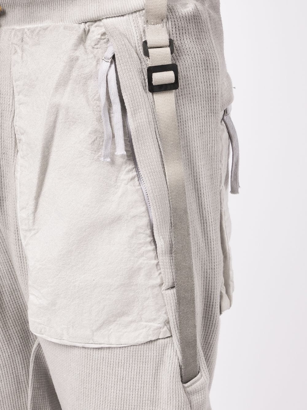 stonewashed cargo track shorts - 5