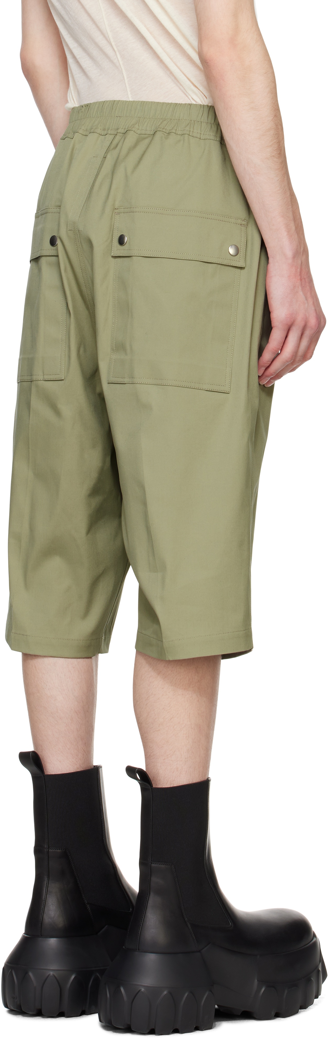 Green Hollywood Cargobela Shorts - 5
