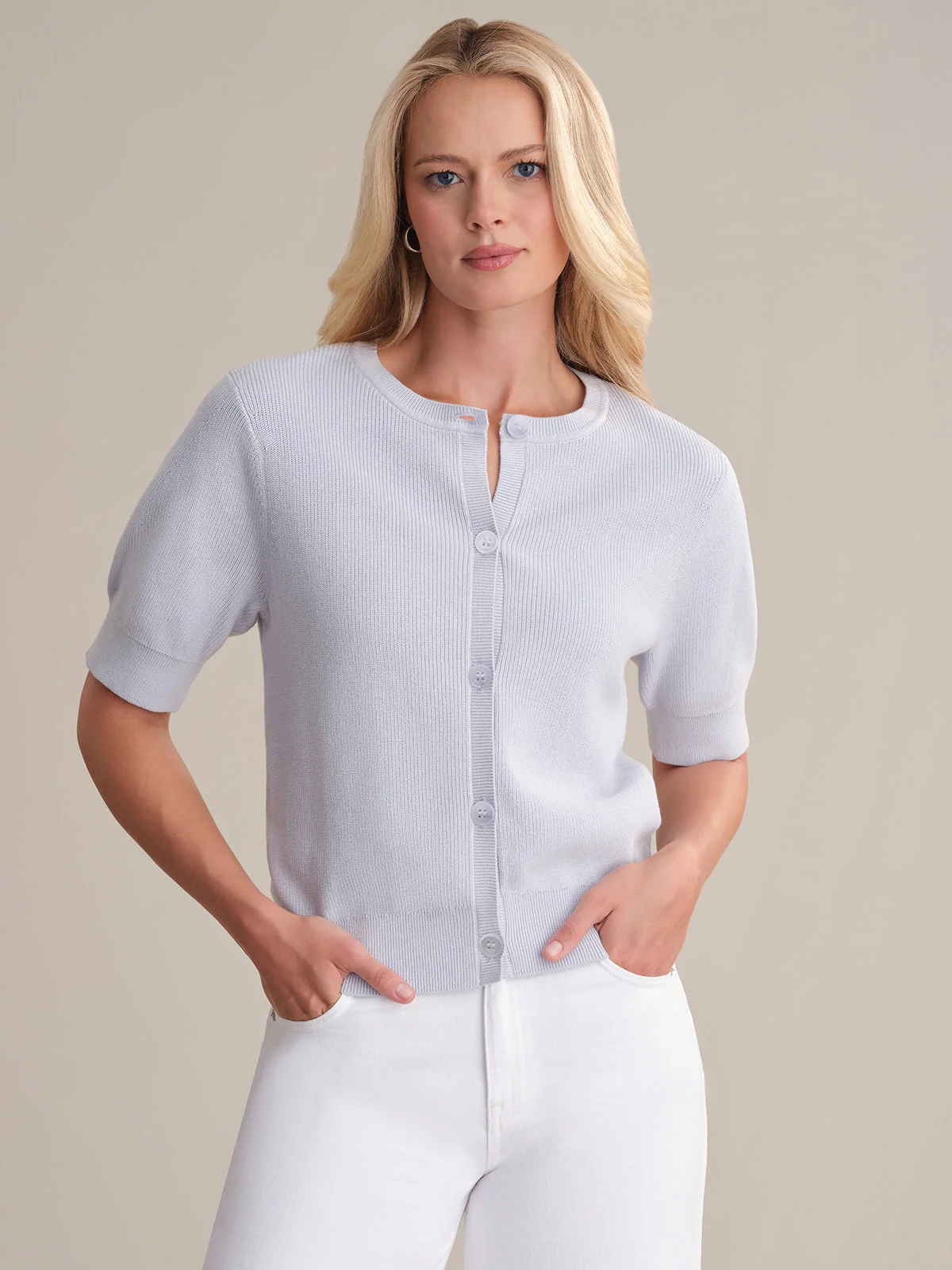 Carlota: Puff Sleeve Cotton Top - 1