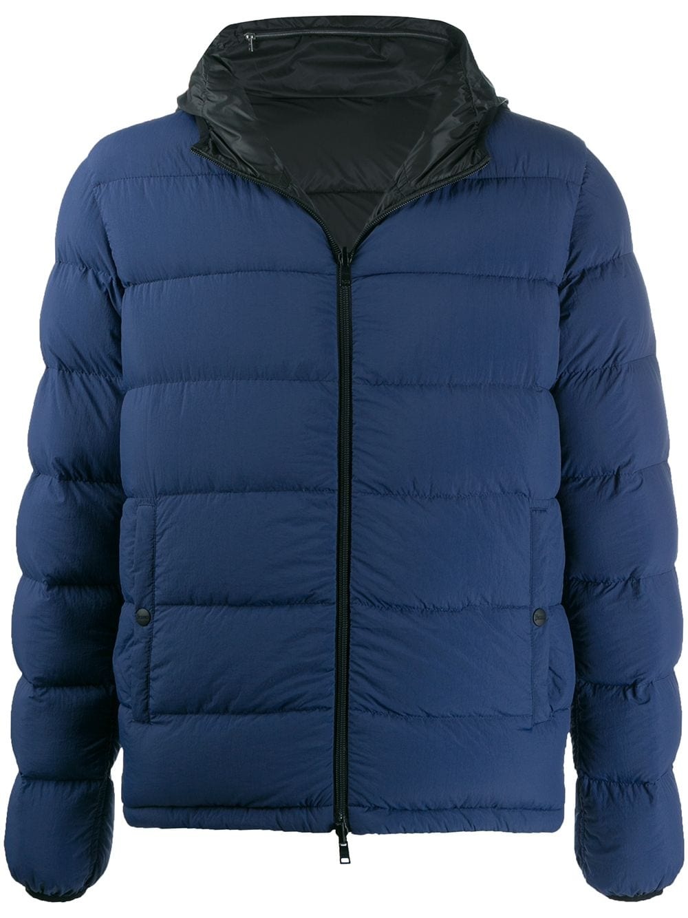 hooded zipped padded jacket - 1