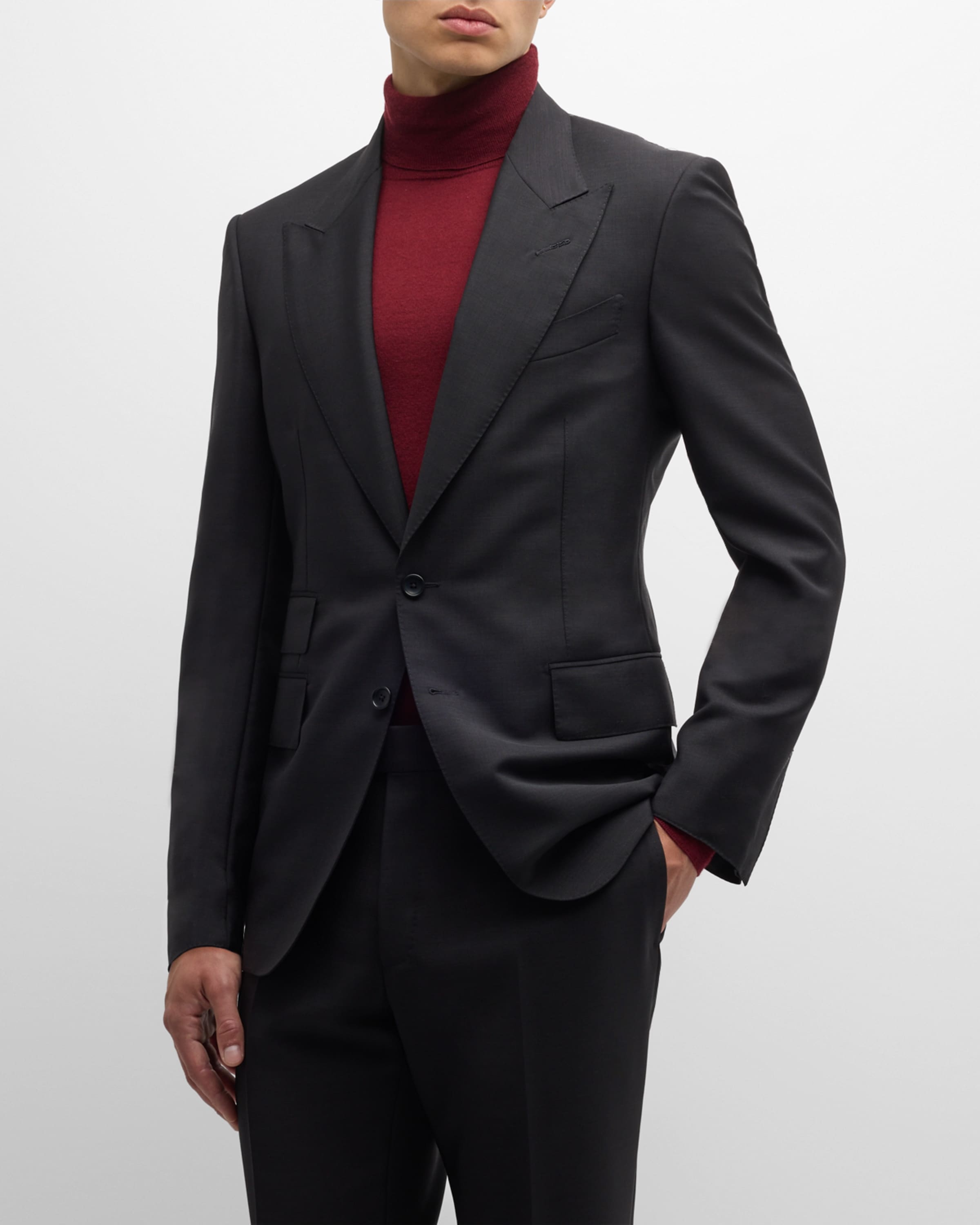 Men's Shelton Solid Mohair Suit - 1