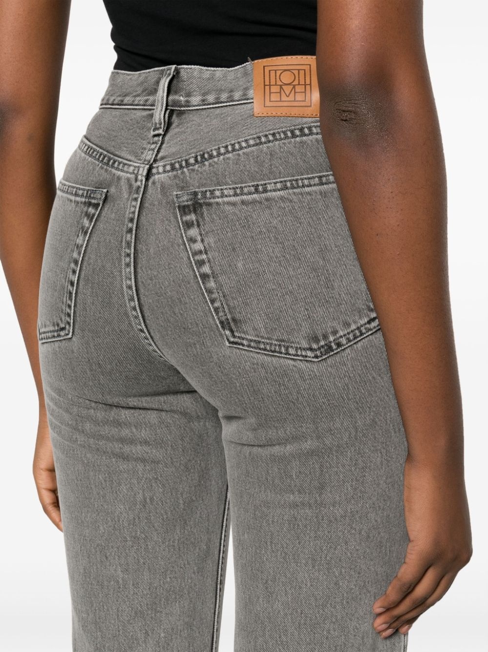 mid-rise straight-leg jeans - 5