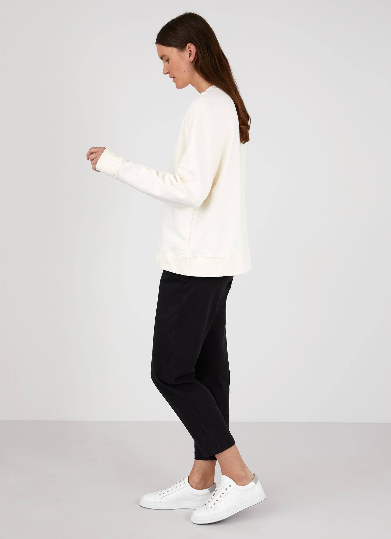 Relaxed Loopback Sweatshirt - 2