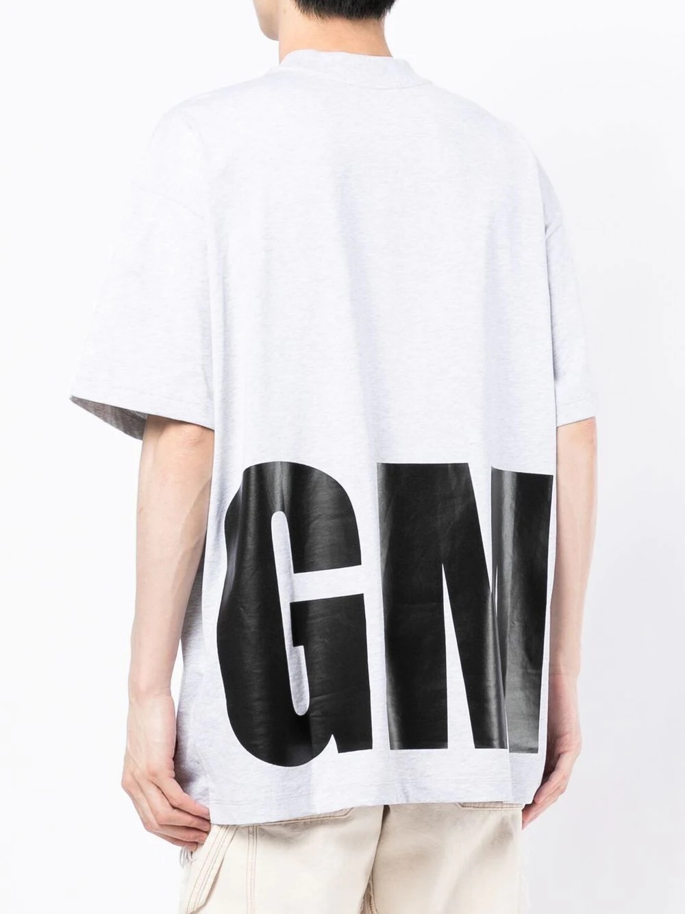 oversized logo-print T-shirt - 4