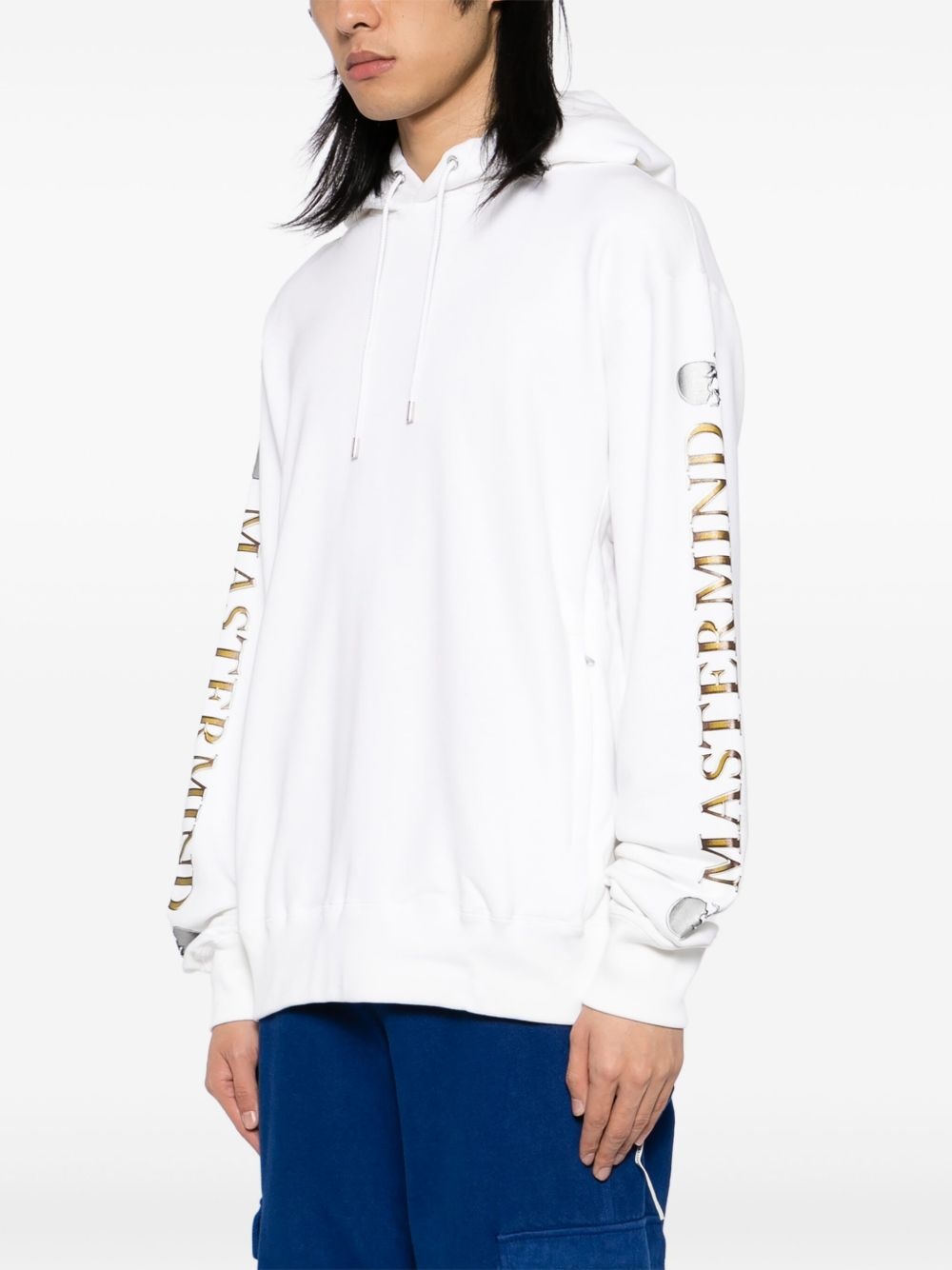 logo print hoodie - 3