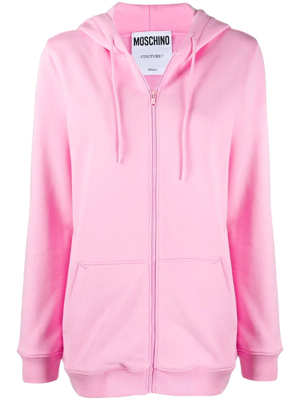 cotton zip-up hoodie - 1