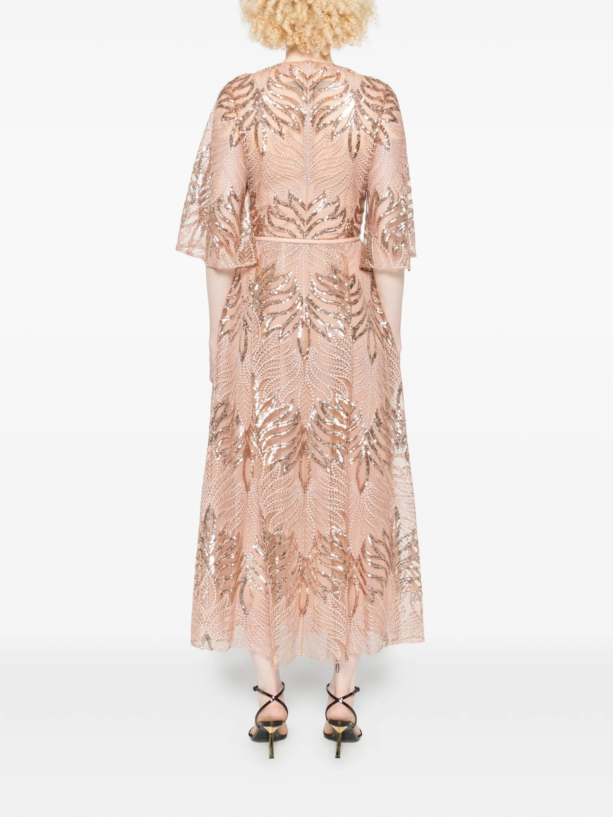 Elie Saab Sequin-embellished Midi Dress - 3