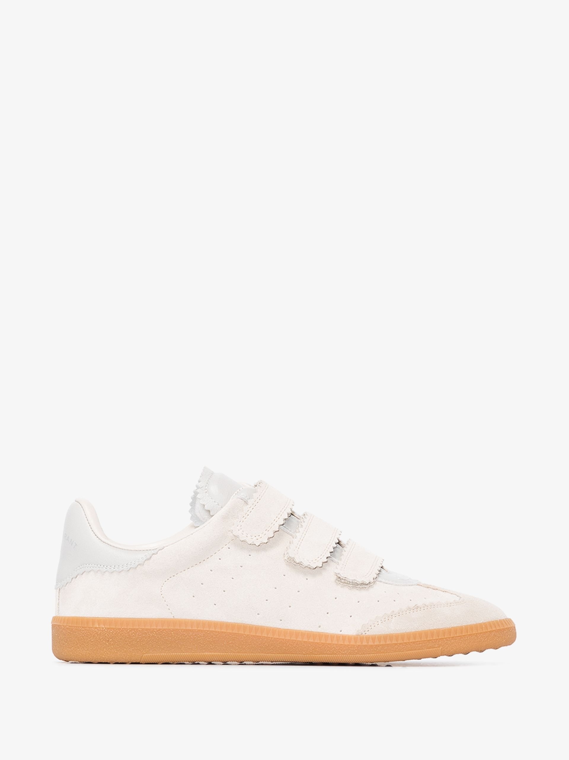 White Beth low-top Velcro sneakers - 1